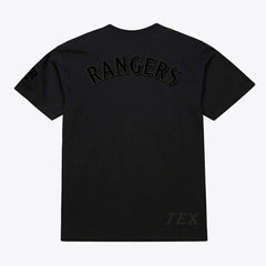 Texas Rangers Mitchell & Ness Cooperstown Collection Phantom T-Shirt - Black - Mitchell & Ness Discount