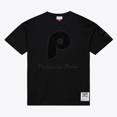 Philadelphia Phillies Mitchell & Ness Cooperstown Collection Phantom T-Shirt - Black - Mitchell & Ness Discount