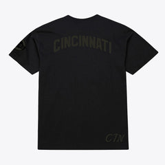Cincinnati Reds Mitchell & Ness Cooperstown Collection Phantom T-Shirt - Black - Mitchell & Ness Sale