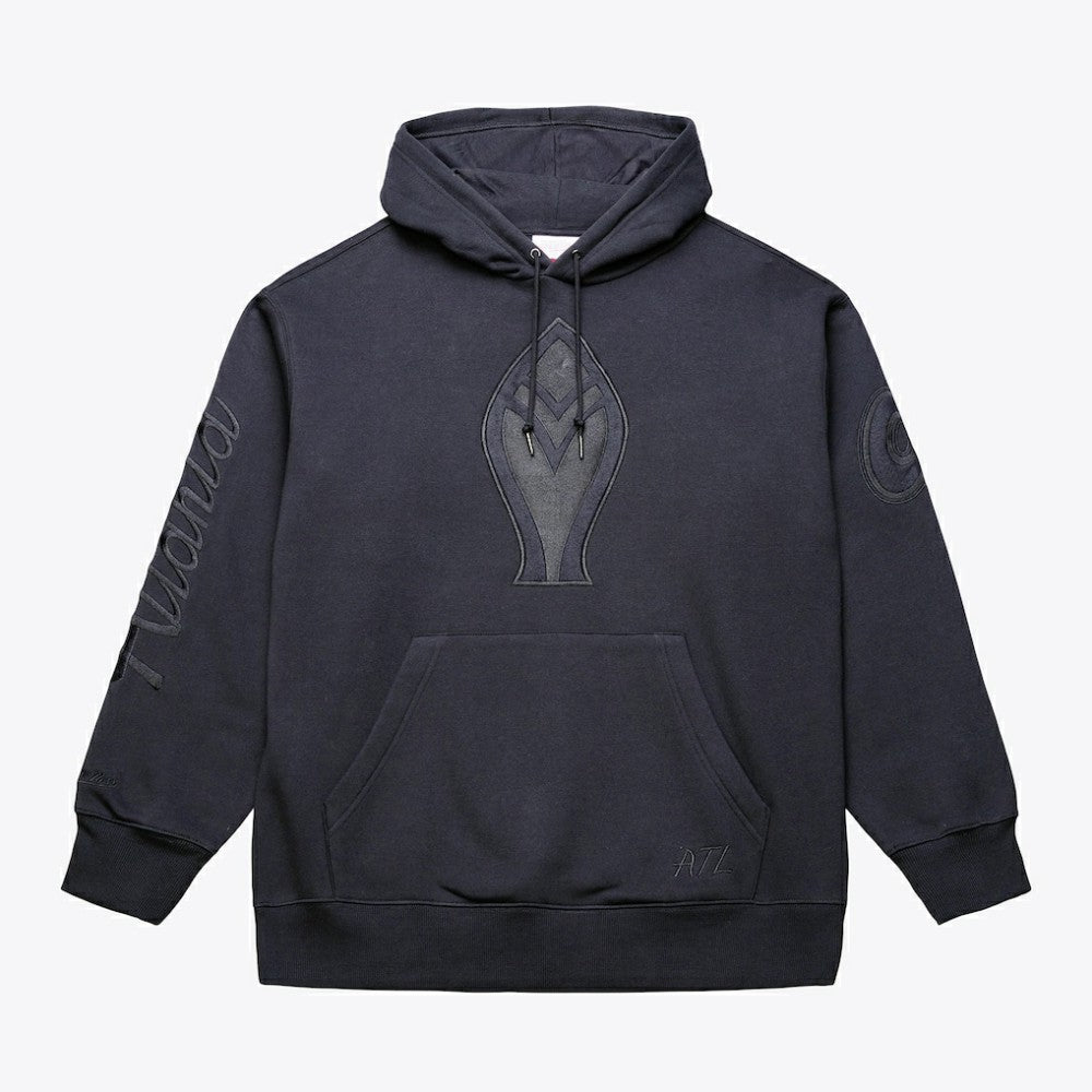 Atlanta Braves Mitchell & Ness Phantom Fleece Hoodie - Black - Mitchell & Ness Lifestyle