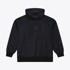 Philadelphia Phillies Mitchell & Ness Phantom Fleece Hoodie - Black - Mitchell & Ness on Sale