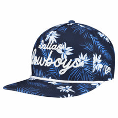 Dallas Cowboys New Era Palm Print A-Frame 9FIFTY Snapback Hat Navy