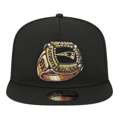 New England Patriots New Era Super Bowl Ring 9FIFTY A-Frame Adjustable Hat Black