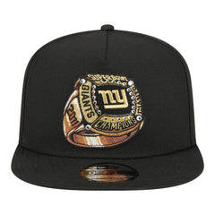 New York Giants New Era Super Bowl Ring 9FIFTY A-Frame Adjustable Hat Black