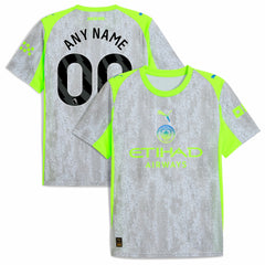 Manchester City 2025/26 Third Replica Custom Jersey Green/Neon Green - Puma