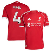 Virgil van Dijk Liverpool 2025/26 Home Jersey Red - Adidas for sale