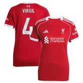Virgil van Dijk Liverpool Women's 2025/26 Home Replica Jersey Red - Adidas Discount