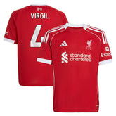 Virgil van Dijk Liverpool Youth 2025/26 Home Replica Jersey Red - Adidas sale