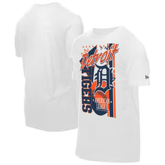 Detroit Tigers New Era Big Graphic Domestic T-Shirt - White - New Era Online
