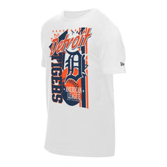 Detroit Tigers New Era Big Graphic Domestic T-Shirt - White - New Era Online