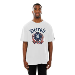 Detroit Tigers New Era Fleur Domestic T-Shirt - White - New Era on Sale