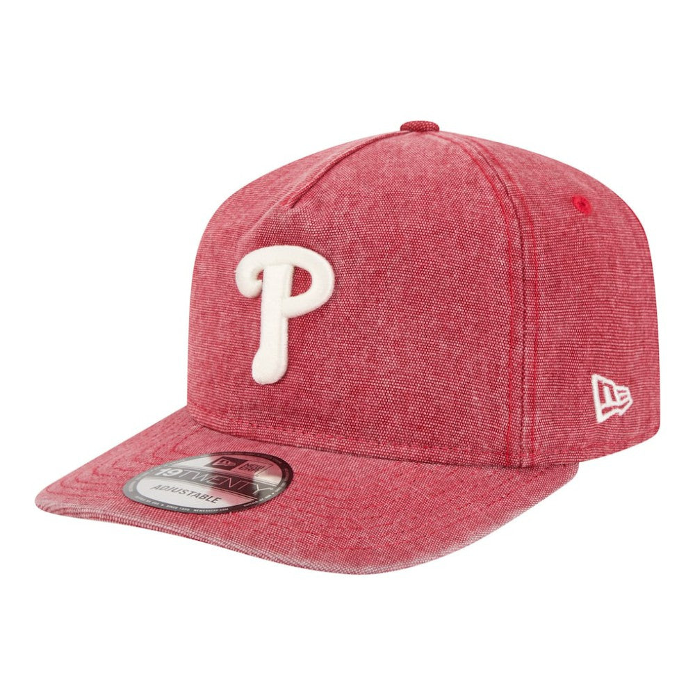 Philadelphia Phillies New Era Denim Classic 19TWENTY Adjustable Hat - Red - New Era Lifestyle