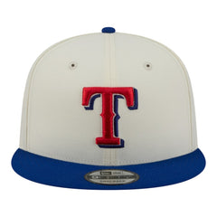 Texas Rangers New Era Localized 9FIFTY Snapback Hat - Cream/Royal - New Era Lifestyle