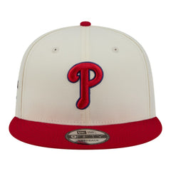 Philadelphia Phillies New Era Localized 9FIFTY Snapback Hat - Cream/Red - New Era on Sale