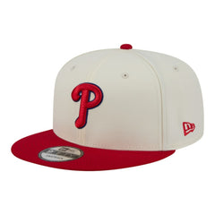 Philadelphia Phillies New Era Localized 9FIFTY Snapback Hat - Cream/Red - New Era on Sale