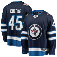 Cole Koepke Winnipeg Jets Fanatics Home Breakaway Jersey - Navy - NHL 203292099