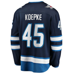 Cole Koepke Winnipeg Jets Fanatics Home Breakaway Jersey - Navy - NHL 203292099