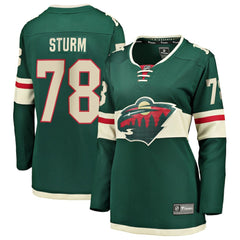 Nico Sturm Minnesota Wild Fanatics Women's Home Breakaway Jersey - Green - NHL 203292104