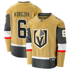 Kaedan Korczak Vegas Golden Knights Fanatics Home Breakaway Jersey - Gold - NHL 203292107