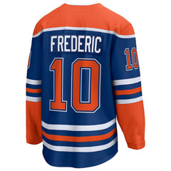Trent Frederic Edmonton Oilers Fanatics Home Breakaway Jersey - Royal - NHL 203292111