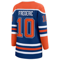 Trent Frederic Edmonton Oilers Fanatics Women's Home Breakaway Jersey - Royal - NHL 203292112