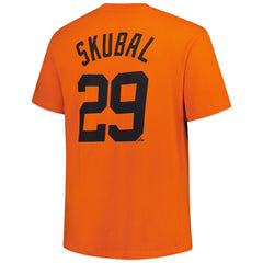 Tarik Skubal Detroit Tigers Fanatics Big & Tall Name & Number T-Shirt - Orange - Fanatics on Sale