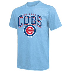 Pete Crow-Armstrong Chicago Cubs Majestic Threads Triblend Name & Number T-Shirt - Light Blue - MLB Sale