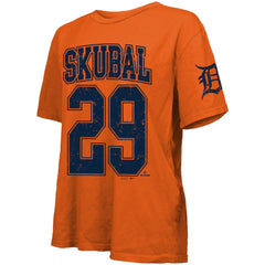 Tarik Skubal Detroit Tigers Majestic Threads Women's Oversized Name & Number T-Shirt - Orange - MLB Online