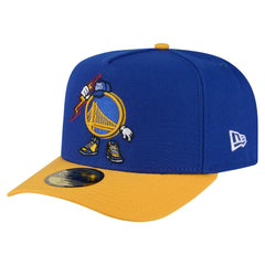 Golden State Warriors Injection Cartoon Logo A-Frame 59FIFTY Fitted Hat for sale Royal | New Era outlet