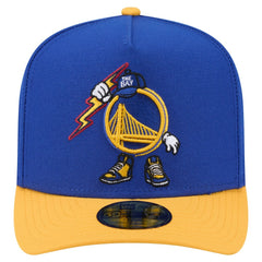 Golden State Warriors Injection Cartoon Logo A-Frame 59FIFTY Fitted Hat for sale Royal | New Era outlet