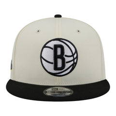 Brooklyn Nets Injection Localized 9FIFTY Snapback Hat White | New Era