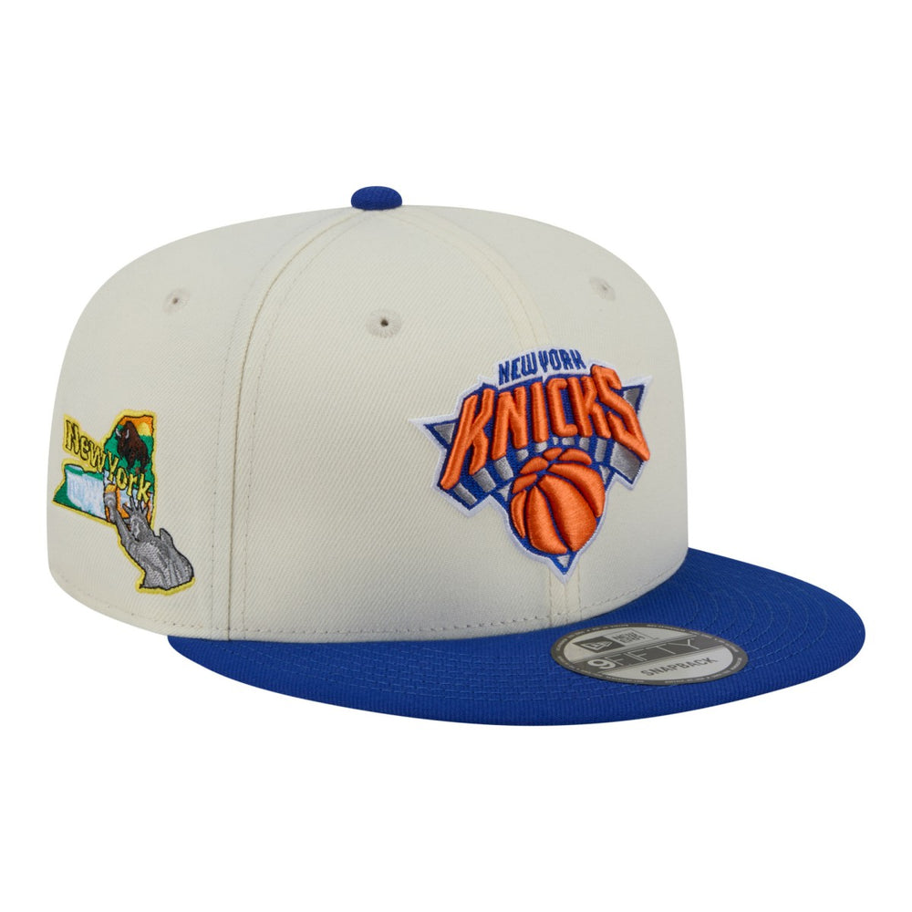 New York Knicks Injection Localized 9FIFTY Snapback Hat White | New Era online