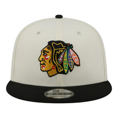 Chicago Blackhawks New Era Injection Localized Two-Tone 9FIFTY Snapback Hat - White/Black - NHL 203293139