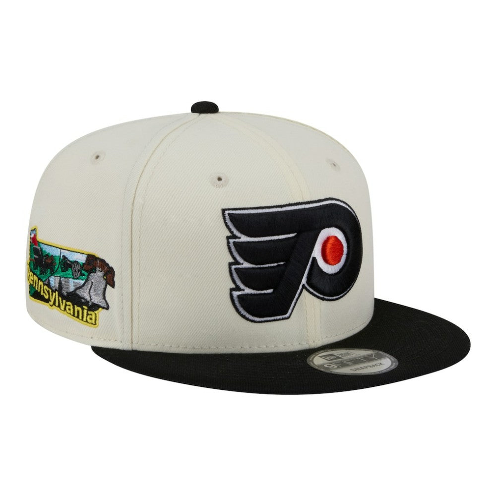 Philadelphia Flyers New Era Injection Localized Two-Tone 9FIFTY Snapback Hat - White/Black - NHL 203293140
