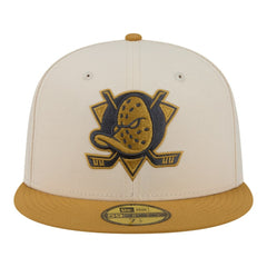Anaheim Ducks New Era Colorpack Two-Tone 59FIFTY Fitted Hat - Cream/Tan - NHL 203294170