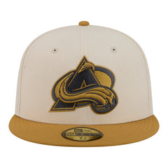 Colorado Avalanche New Era Colorpack Two-Tone 59FIFTY Fitted Hat - Cream/Tan - NHL 203294178