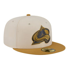 Colorado Avalanche New Era Colorpack Two-Tone 59FIFTY Fitted Hat - Cream/Tan - NHL 203294178