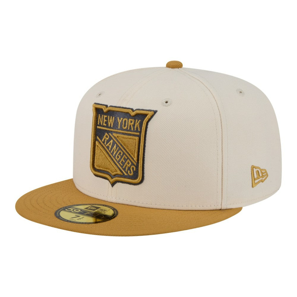 New York Rangers New Era Colorpack Two-Tone 59FIFTY Fitted Hat - Cream/Tan - NHL 203294182