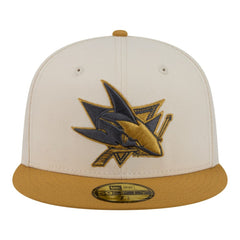 San Jose Sharks New Era Colorpack Two-Tone 59FIFTY Fitted Hat - Cream/Tan - NHL 203294183