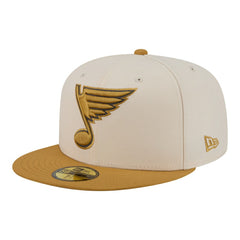 St. Louis Blues New Era Colorpack Two-Tone 59FIFTY Fitted Hat - Cream/Tan - NHL 203294190