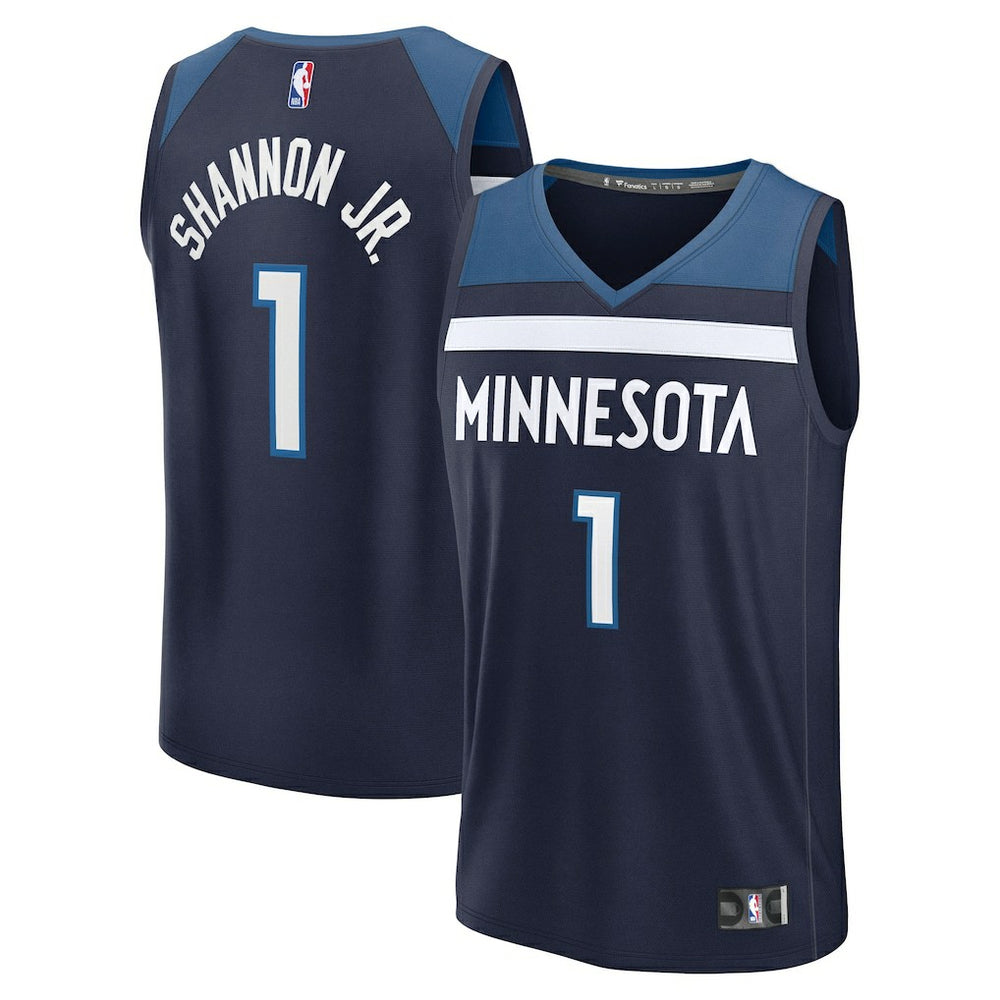 Terrence Shannon Jr. Minnesota Timberwolves Fast Break Replica Jersey Navy Icon Edition | Fanatics Lifestyle