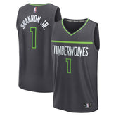 Terrence Shannon Jr. Minnesota Timberwolves Fast Break Replica Jersey Statement Edition Anthracite | Fanatics online