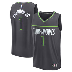 Terrence Shannon Jr. Minnesota Timberwolves Fast Break Replica Jersey Statement Edition Anthracite | Fanatics online