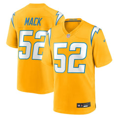 Nike Khalil Mack Los Angeles Chargers Alternate Charger Power Game Player Jersey Gold