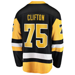 Connor Clifton Pittsburgh Penguins Fanatics Home Breakaway Jersey - Black - NHL 203295001