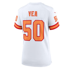 Nike Vita Vea '76 Tampa Bay Buccaneers Women's 50th Season Game Jersey White