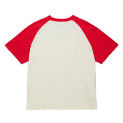 Cincinnati Reds Mitchell & Ness Women's Boyfriend Raglan T-Shirt - Cream - Mitchell & Ness on Sale