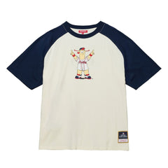 Atlanta Braves Mitchell & Ness Women's Boyfriend Raglan T-Shirt - Cream - Mitchell & Ness Online