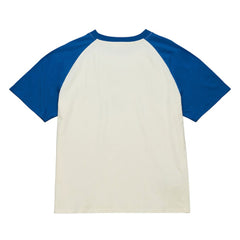 Chicago Cubs Mitchell & Ness Women's Boyfriend Raglan T-Shirt - Cream - Mitchell & Ness Lifestyle