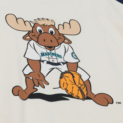 Seattle Mariners Mitchell & Ness Women's Boyfriend Raglan T-Shirt - Cream - Mitchell & Ness Discount